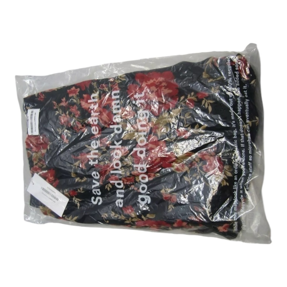NWT Reformation Parma Black Red Floral Sleeveless Maxi Slip Dress Size M - Picture 13 of 13